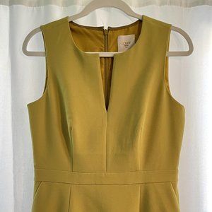 NWT J. Crew Suiting Yellow Shift Dress, size 6